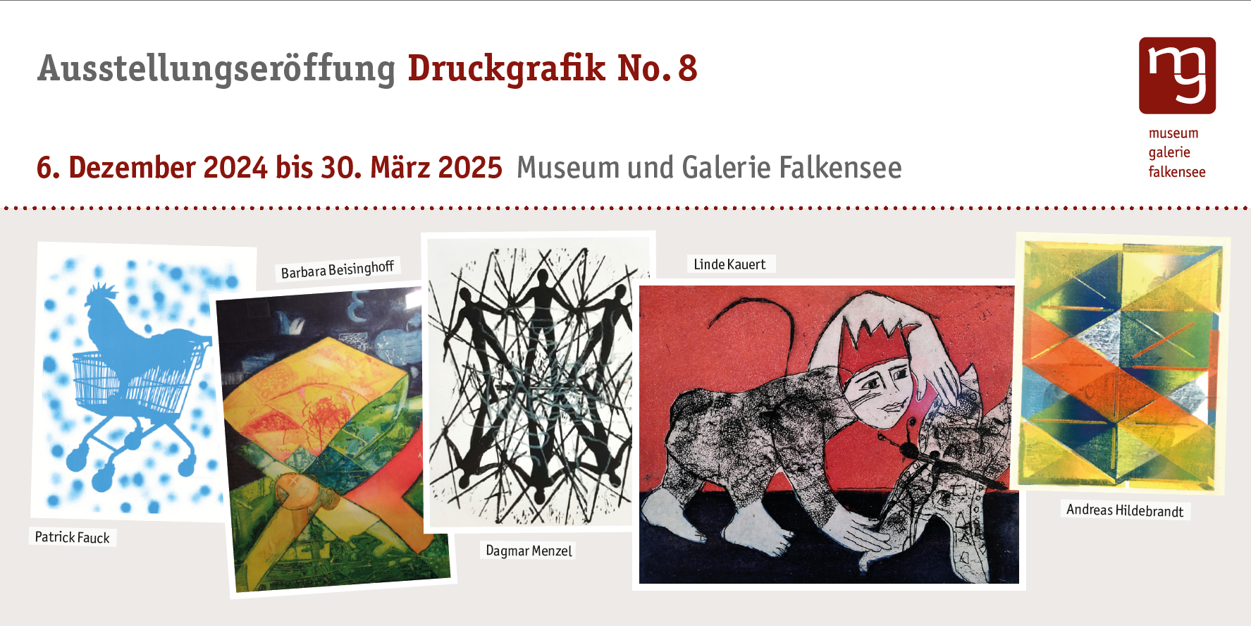 Flyer Ausstellungseröffnung Druckgrafik No. 8